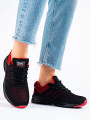 Black and red DK women's textile sports shoes 296266500 цена и информация | Спортивная обувь, кроссовки для женщин | pigu.lt