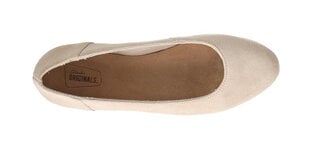 CLARKS Women's Ffion Ivy Pink Leather Ballerinas kaina ir informacija | Bateliai moterims | pigu.lt