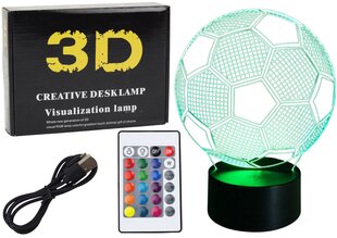 Įkraunamas 3D kamuolio formos LED šviestuvas kaina ir informacija | Vaikiški šviestuvai | pigu.lt