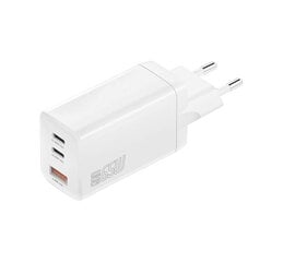 4smarts PDplug Trio įkroviklio adapteris, 65W, GaN 2C+1A, baltas цена и информация | Зарядные устройства для телефонов | pigu.lt