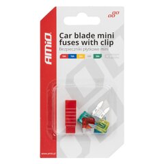 Mini saugikliai 5 vnt 10A 15A 20A 25A 30A kaina ir informacija | Auto reikmenys | pigu.lt