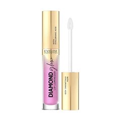 Lūpų blizgis Eveline Cosmetics Diamond Glow Lip Luminizer 10 Rose Violet, 4,5 ml kaina ir informacija | Lūpų dažai, blizgiai, balzamai, vazelinai | pigu.lt