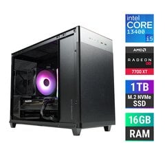 Kompiuteris MonsterX i5 13400 16GB 1TB NVME RX7700XT kaina ir informacija | Stacionarūs kompiuteriai | pigu.lt