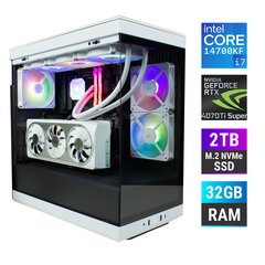 Kompiuteris MonsterX i7 14700KF 32GB 2TB NVME RTX4070Ti Super kaina ir informacija | Stacionarūs kompiuteriai | pigu.lt