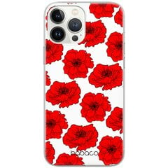 Telefono dėklas IPhone 6 PLUS Flowers 018 Pilnas spausdinimas Raudona kaina ir informacija | Telefono dėklai | pigu.lt