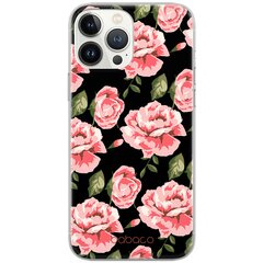 Telefono dėklas IPhone 6 PLUS Flowers 013 Pilnas spausdinimas Juoda kaina ir informacija | Telefono dėklai | pigu.lt