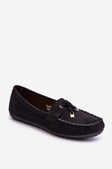 Classic Suede Loafers Black Good Time 26081-21 цена и информация | Женские тапочки | pigu.lt