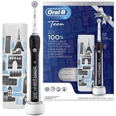 "Braun Oral-B TEEN+" dantų šepetėlio dėklas juodas kaina ir informacija | Elektriniai dantų šepetėliai | pigu.lt