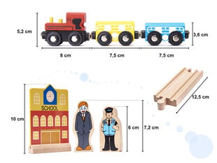 Medinis traukinukas su 70 takelio elementų K4 kaina ir informacija | Lavinamieji žaislai | pigu.lt