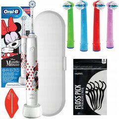 ORAL-B JUNIOR MINNIE MOUSE MEGA DANTŲ ŠEPETĖLIŲ RINKINYS kaina ir informacija | Elektriniai dantų šepetėliai | pigu.lt