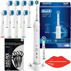 ORAL-B SMART 4100 S ELEKTRINIS DANTŲ ŠEETYTŲ RINKINYS цена и информация | Электрические зубные щетки | pigu.lt