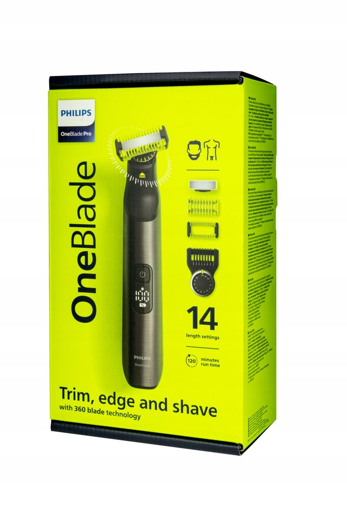 Philips OneBlade Pro QP6550/15 kaina ir informacija | Plaukų kirpimo mašinėlės | pigu.lt