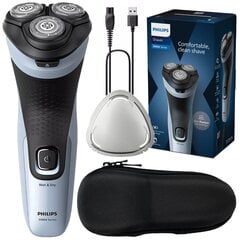 "Philips" skustuvas X3003/00 + PHILIPS skustuvo dėklas juodas kaina ir informacija | Plaukų kirpimo mašinėlės | pigu.lt