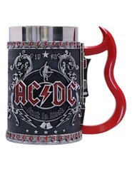 AC/DC - Back in Black Tankard 16cm kaina ir informacija | Žaidėjų atributika | pigu.lt