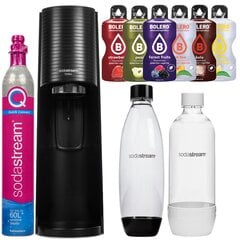 "SodaStream Terra Black" vienas butelis + "Sodastream Pet White" 1 litro talpos butelis (dek) + "Bolero kaina ir informacija | Gazuoto vandens aparatai ir priedai | pigu.lt