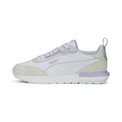 PUMA baltos spalvos laisvalaikio batai moterims PUMA R22 Vapor Gray-PUMA White-Vivi - 38346225 38346225.40,5 цена и информация | Кроссовки для мужчин | pigu.lt