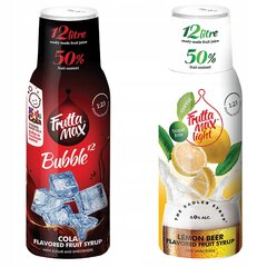 FruttaMax COLA sirupas 500ml Gali būti parduodamas+FruttaMax RADLER LEMON LIGHT sirupas 500ml цена и информация | Аппараты для газирования воды | pigu.lt