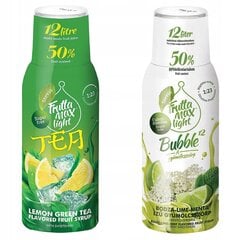 FruttaMax ICE TEA LEMON GREEN Sirupas 500ml+FruttaMax Lime Mint LIGHT Sirupas 500ml цена и информация | Аппараты для газирования воды | pigu.lt