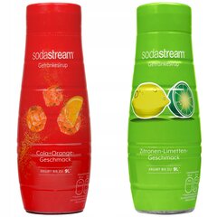 Sirupas, skirtas "SodaStream Cola + Orange 440ml+Lime Lemon 440ml kaina ir informacija | Gazuoto vandens aparatai ir priedai | pigu.lt