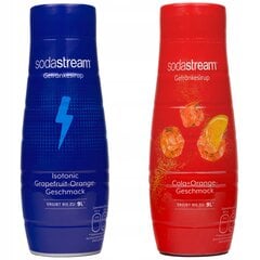 Sirupas, skirtas "SodaStream Isotonic 440ml+SodaStream Cola Orange 440ml kaina ir informacija | Gazuoto vandens aparatai ir priedai | pigu.lt