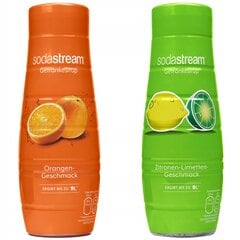 Sirupas, skirtas "SodaStream Classics Orange 440ml+Lime Lemon 440ml kaina ir informacija | Gazuoto vandens aparatai ir priedai | pigu.lt