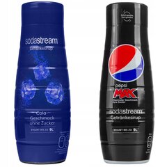 Sirupas "SodaStream Cola Sugar Free 440ml+Pepsi Max Sugar Free 440ml kaina ir informacija | Gazuoto vandens aparatai ir priedai | pigu.lt