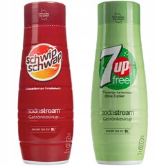 Sirupas "SodaStream Schwip Schwap Cola Orange" + sirupas "SodaStream 7UP" 0 kaina ir informacija | Gazuoto vandens aparatai ir priedai | pigu.lt