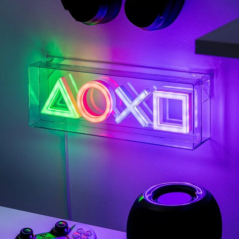 PlayStation Icons LED Neon Light kaina ir informacija | Žaidėjų atributika | pigu.lt