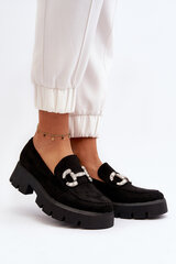 Women's Moccasins with Ornament Black Ellise 29696-21 цена и информация | Женские тапочки | pigu.lt