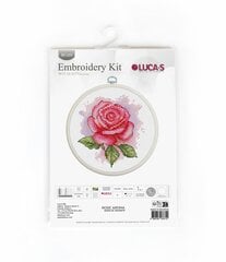 Siuvinėjimo rinkiniai su lankeliai „Rose Aroma“ 9 x 9,5 cm SBC105 Luca-S kaina ir informacija | Siuvinėjimo priemonės | pigu.lt