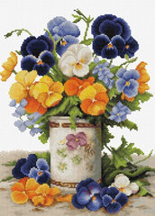 Siuvinėjimo rinkiniai "Pansies Bouquet" 23x30cm SB7035 Luca-S kaina ir informacija | Siuvinėjimo priemonės | pigu.lt