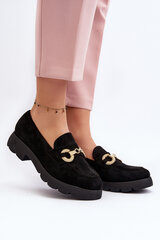 Women's Moccasins with Decoration Black Railenes 29882-21 цена и информация | Женские тапочки | pigu.lt