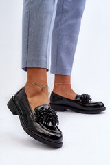 Women's Patent Loafers S.Barski HY369A Black 30642-21 цена и информация | Женские тапочки | pigu.lt