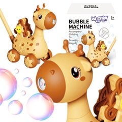WOOPIE Žirafos stūmiklis 2in1 muilo burbulų mašina vaikams цена и информация | Игрушки для песка, воды, пляжа | pigu.lt