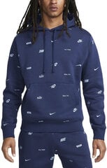 Nike Свитер для мужчин M Nk Club+ Bb Po Hoodie Fleece Blue FB7434 410 FB7434 410/M цена и информация | Мужские толстовки | pigu.lt