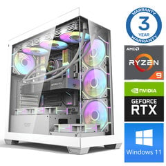 INTOP Ryzen 9 5900X 16GB DDR5 1TB SSD M.2 NVME RTX4070 12GB Win11 цена и информация | Стационарные компьютеры | pigu.lt