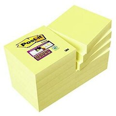 'Lipnūs lapeliai Post-it Super Sticky 47,6 x 47,6 mm Geltona 12 vnt.' kaina ir informacija | Kanceliarinės prekės | pigu.lt