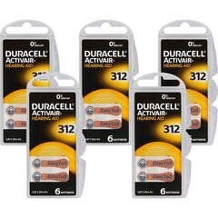 Duracell elementai klausos aparatams 312 PR41, 30 vnt. цена и информация | Батарейки | pigu.lt