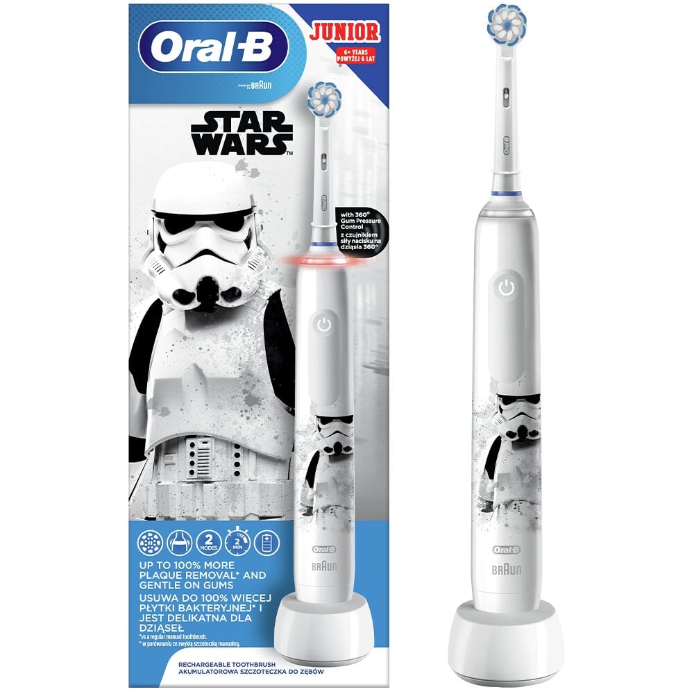 Oral-B Pro 3 Junior kaina ir informacija | Elektriniai dantų šepetėliai | pigu.lt