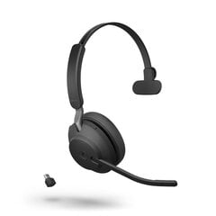 Belaidės ausinės Jabra Evolve2 65 MS Mono USB-A kaina ir informacija | Išmanioji technika ir priedai | pigu.lt