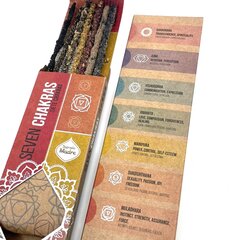 Argentinietiški natūralūs smilkalai SEVEN CHAKRAS, Sagrada Madre, 7vnt. kaina ir informacija | Namų kvapai | pigu.lt