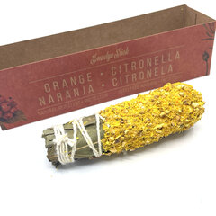 Rištiniai Sagrada Madre smilkalai Smudge Stick Orange-Citronella, 1vnt. kaina ir informacija | Namų kvapai | pigu.lt