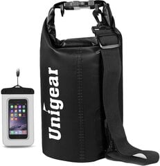 "Unigear Dry Bag", juoda, 5L, neperšlampama kuprinė kaina ir informacija | Dviratininkų kuprinės | pigu.lt