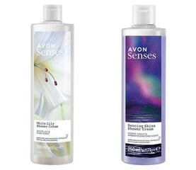 Avon dušo želė rinkinys White Lily ir Dancing Skies kaina ir informacija | Dušo želė, aliejai | pigu.lt