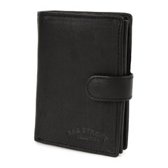 Juoda klasikinė vertikali piniginė Street Leather Capacious 882 kaina ir informacija | Vyriškos piniginės, kortelių dėklai | pigu.lt