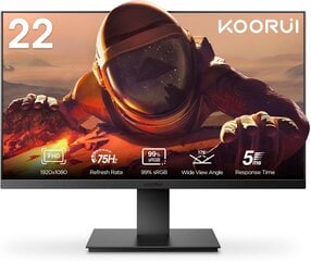 KOORUI Monitor 22 inch цена и информация | Мониторы | pigu.lt