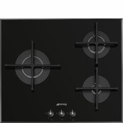 Smeg Glass Cooktop 3f Burners Black Pv163b3 kaina ir informacija | Buitinės technikos priedai | pigu.lt