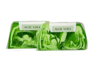 Rankų darbo Glicerino muilas Aloe Vera, Greenum, 2gab. x 100 g цена и информация | Мыло | pigu.lt