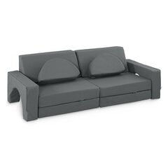 Modulinė sofa MKS, pilka kaina ir informacija | Vaikiški sėdmaišiai, foteliai, pufai | pigu.lt