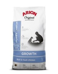 Arion Original Growth vidutinių veislių šuniukams su vištiena, 2 kg kaina ir informacija | Sausas maistas šunims | pigu.lt